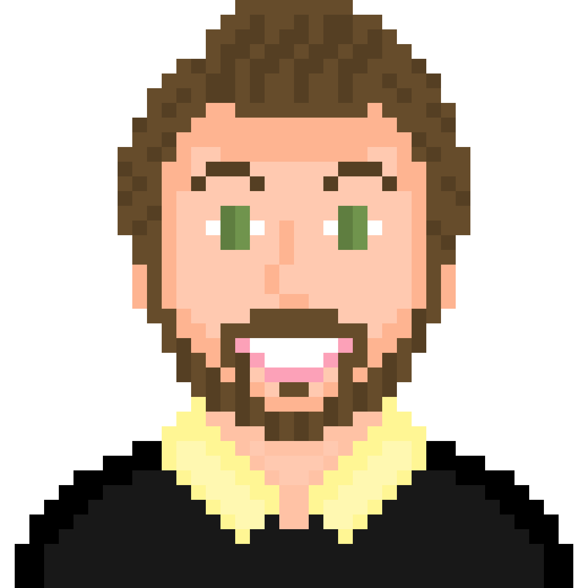 Image of Erwan Le Bihan, owner of the website, as a pixel art.